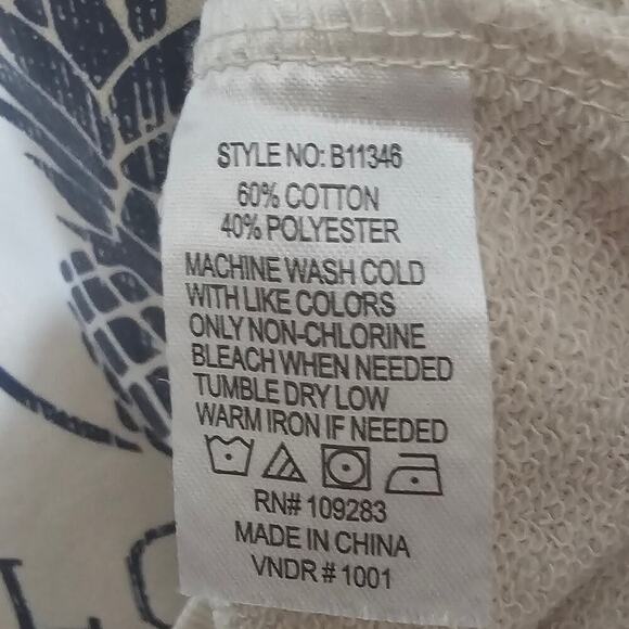 Key West Florida Pullover Sweatshirt‎ NWOT Small Terry Cloth Summer Vacation - Picture 7 of 7